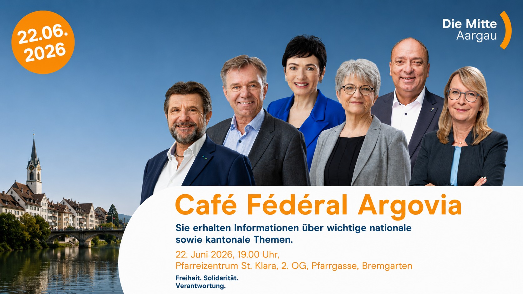 Das von Die Mitte Aargau gelieferte Veranstaltungsbild.