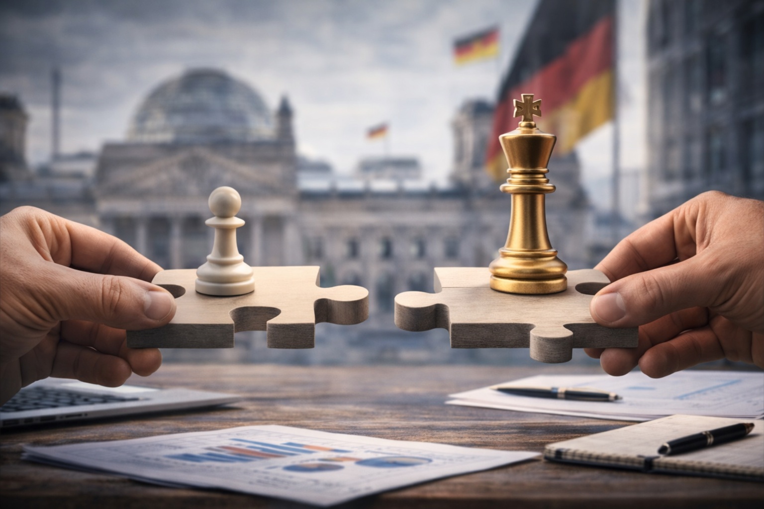 KI-Symbolbild: Reformdruck und politische Zielkonflikte im deutschen Sozialstaat