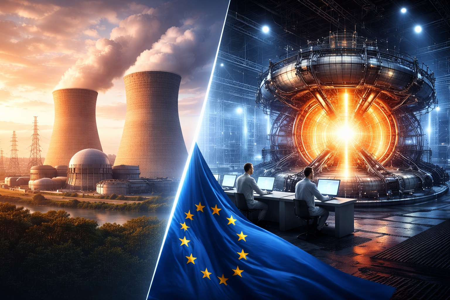 KI-Symbolbild: Europas Energiepolitik zwischen Kernspaltung, Innovation und strategischer Autonomie